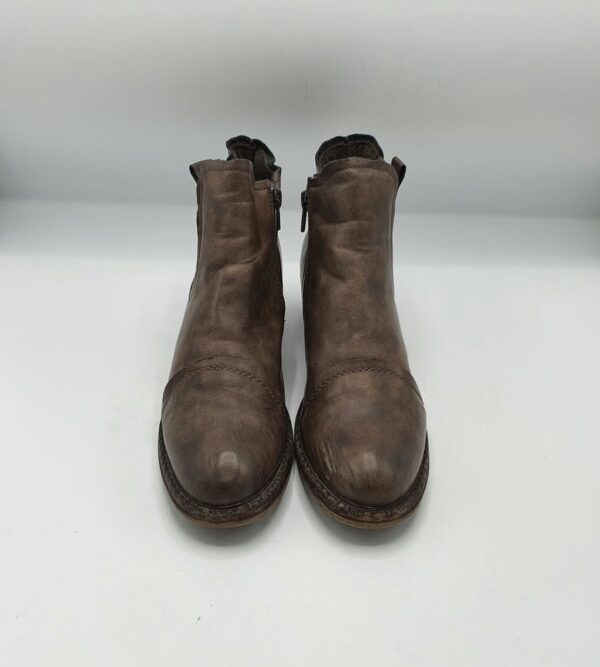 Botine dama Rieker 39 imitatie de piele , maro - imagine 2