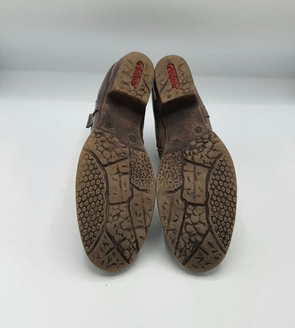 Botine dama Rieker 39 imitatie de piele , maro - imagine 4