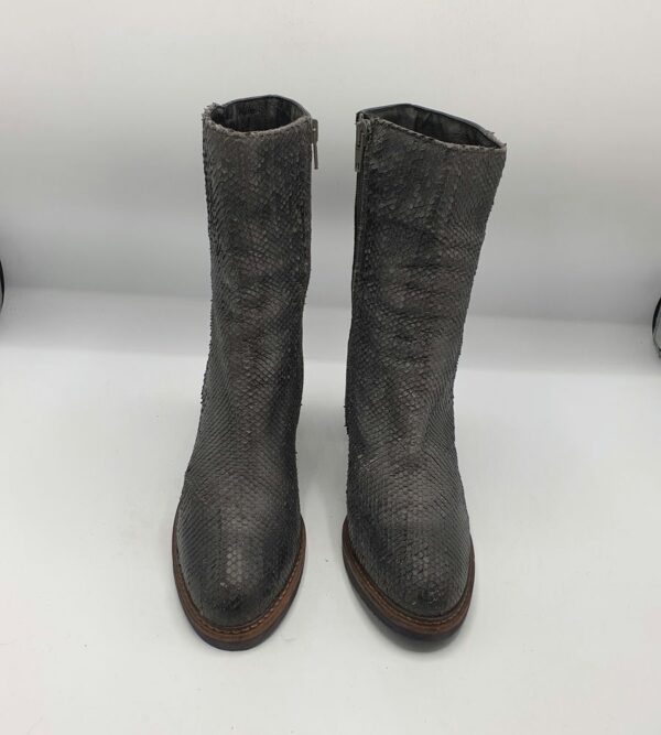 Botine  dama Exchange 38 imitatie de piele , piele , negru - imagine 2