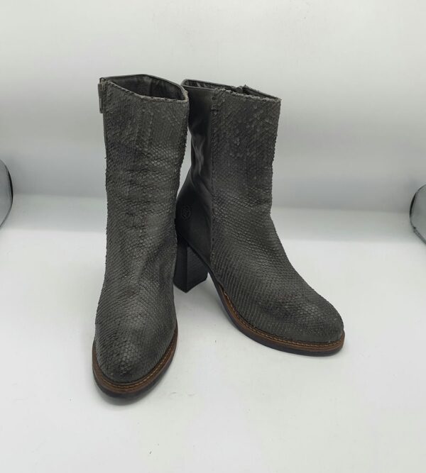 Botine  dama Exchange 38 imitatie de piele , piele , negru - imagine 1