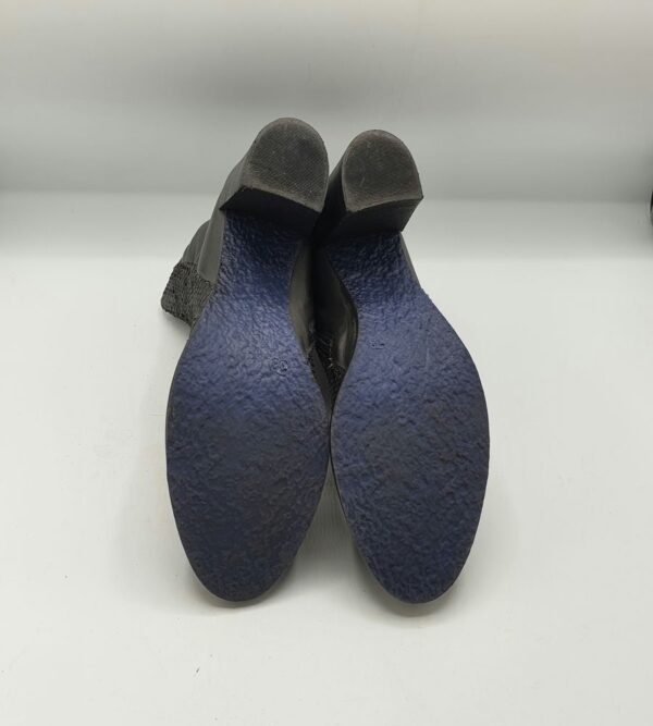Botine  dama Exchange 38 imitatie de piele , piele , negru - imagine 3