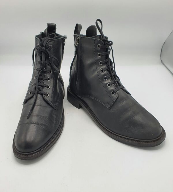 Ghete barbati Another 40.5 piele , negru - imagine 1