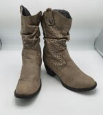 Botine dama  40 imitatie de piele , maro