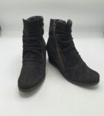 Botine dama  Janet D 37 material textil , negru