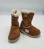 Cizme dama  Clarks 21  piele intoarsa , maro (imblanite)