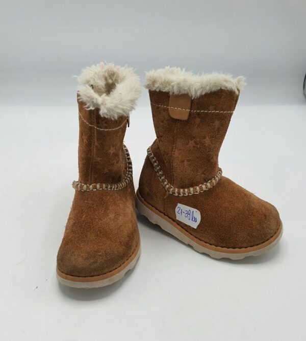 Cizme dama  Clarks 21  piele intoarsa , maro (imblanite) - imagine 1