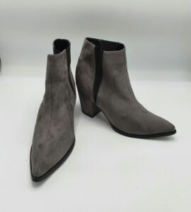 Botine dama 39 material textil , gri