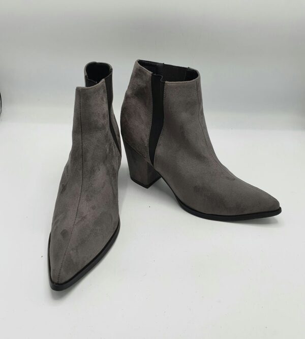 Botine dama 39 material textil , gri - imagine 1
