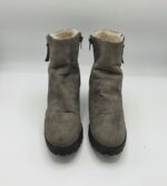 Ghete  dama River Island 39 imitatie de piele , gri - imagine 2
