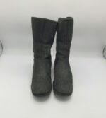 Cizme  dama Ugg 37 piele , negru  (imblanite) - imagine 2