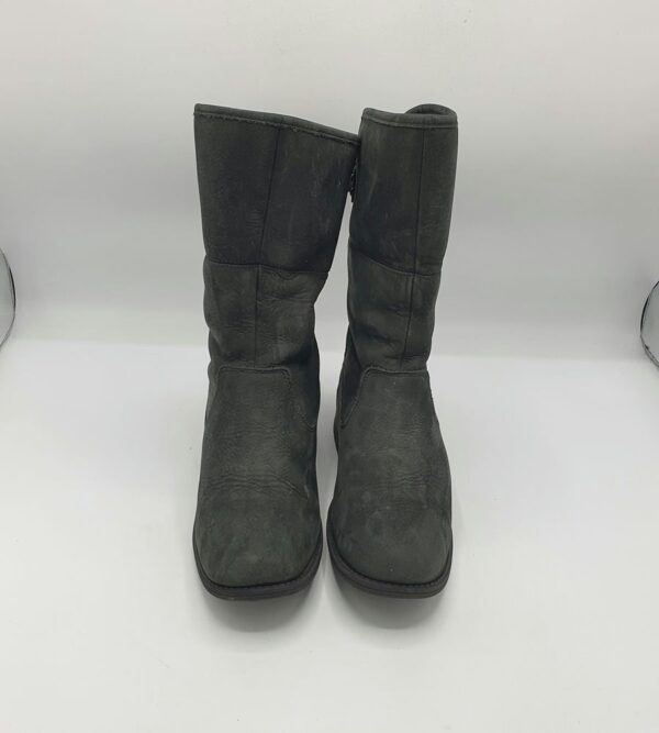 Cizme  dama Ugg 37 piele , negru  (imblanite) - imagine 2
