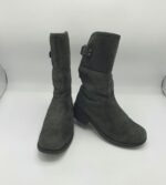 Cizme  dama Ugg 37 piele , negru  (imblanite)