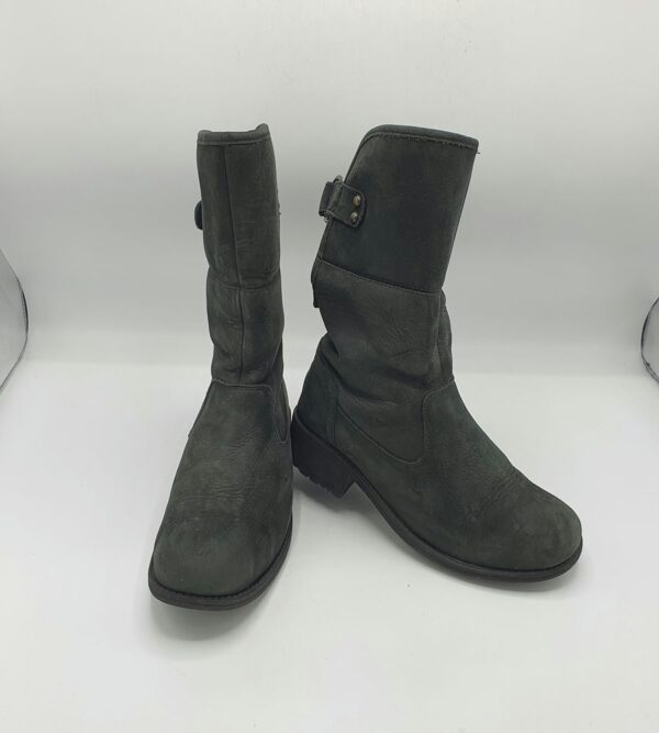 Cizme  dama Ugg 37 piele , negru  (imblanite) - imagine 1