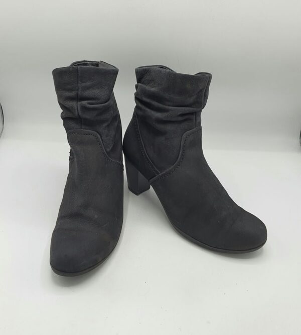 Botine dama  Gabor 41 piele , negru - imagine 1