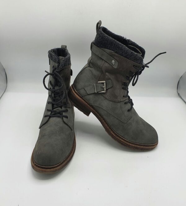 Ghete barbati  Rieker 40 imitatie de piele  , negru - imagine 1