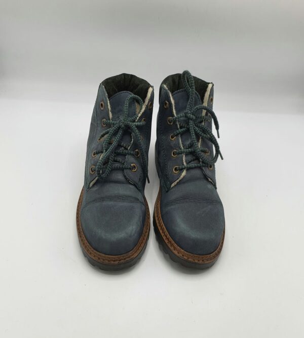 Ghete  dama Rieker 36  piele , albastru (imblanite) - imagine 2