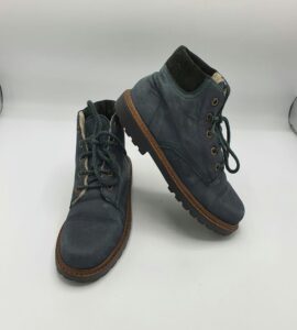 Ghete dama Rieker 36 piele , albastru (imblanite)
