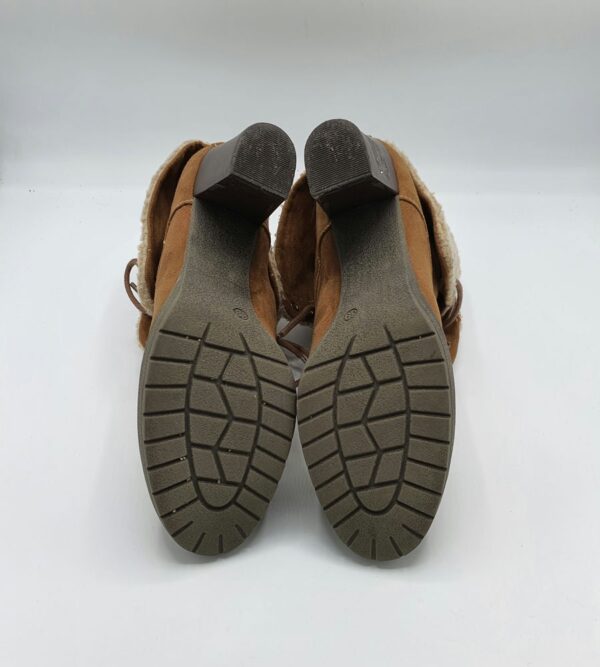 Botine dama Graceland 39 material textil , maro - imagine 4