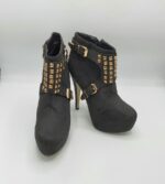 Botine  dama 40 material textil , negru