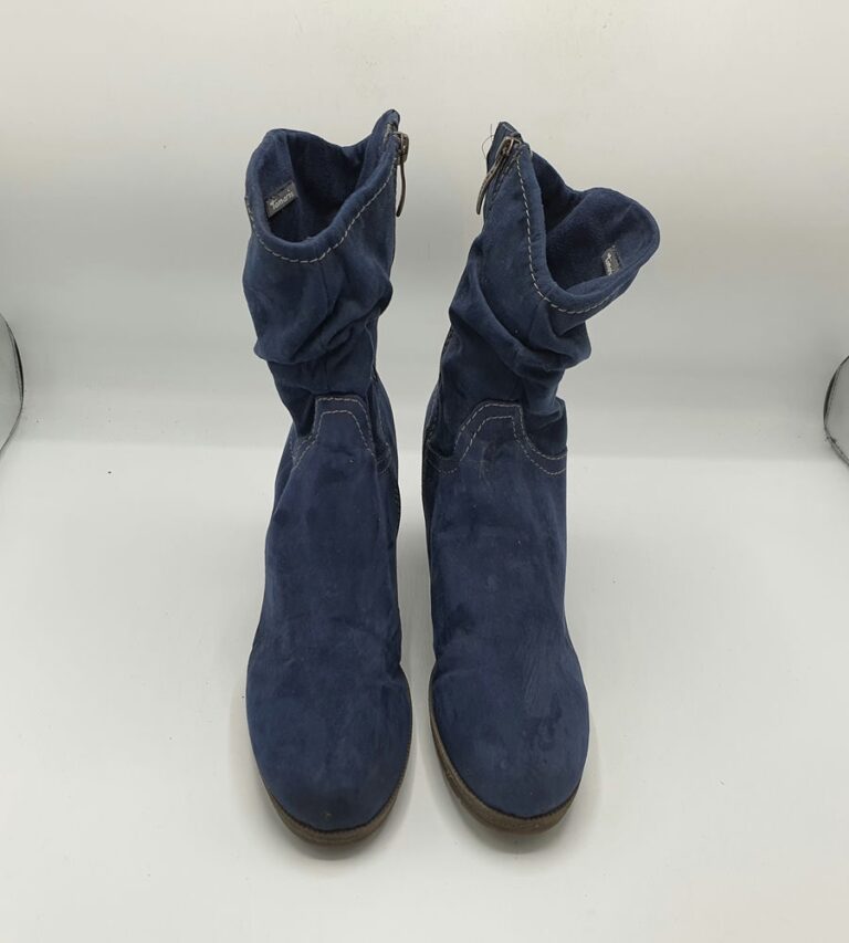 Cizme dama Tamaris 41 material textil , bleumarin - imagine 2