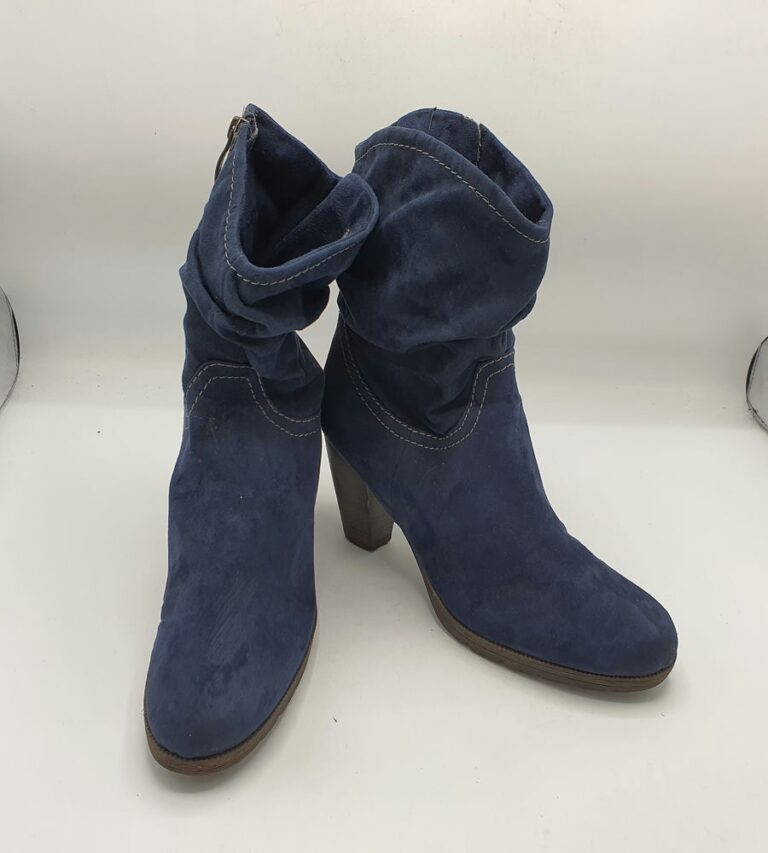 Cizme dama Tamaris 41 material textil , bleumarin - imagine 1