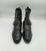 Botine  dama Zara 39 imitatie de piele , negru - imagine 2