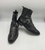 Botine  dama Zara 39 imitatie de piele , negru