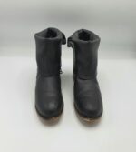 Botine dama Queen Tina 36 imitatie de piele , negru (imblanite) - imagine 2