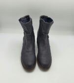 Botine  dama Mode Queen 38 imitatie de piele , gri - imagine 2