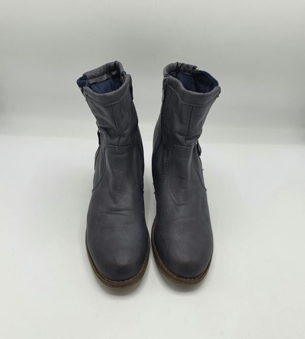 Botine  dama Mode Queen 38 imitatie de piele , gri - imagine 2