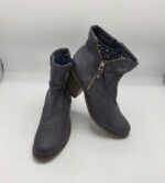Botine  dama Mode Queen 38 imitatie de piele , gri