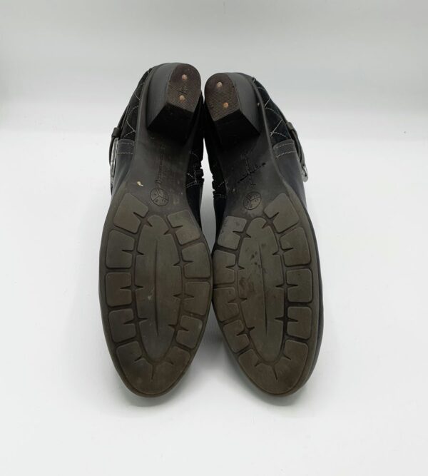 Botine  dama Jana 40 imitatie de piele , material textil , negru - imagine 4