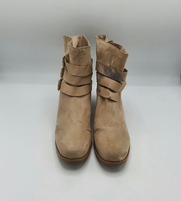 Botine  dama The Shoes 41 material textil , crem - imagine 2