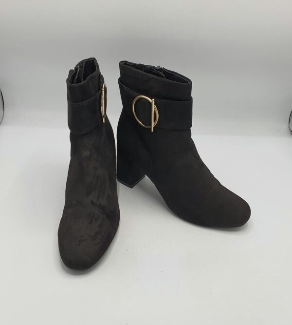 Botine  dama M&S 37.5 material textil , negru - imagine 1