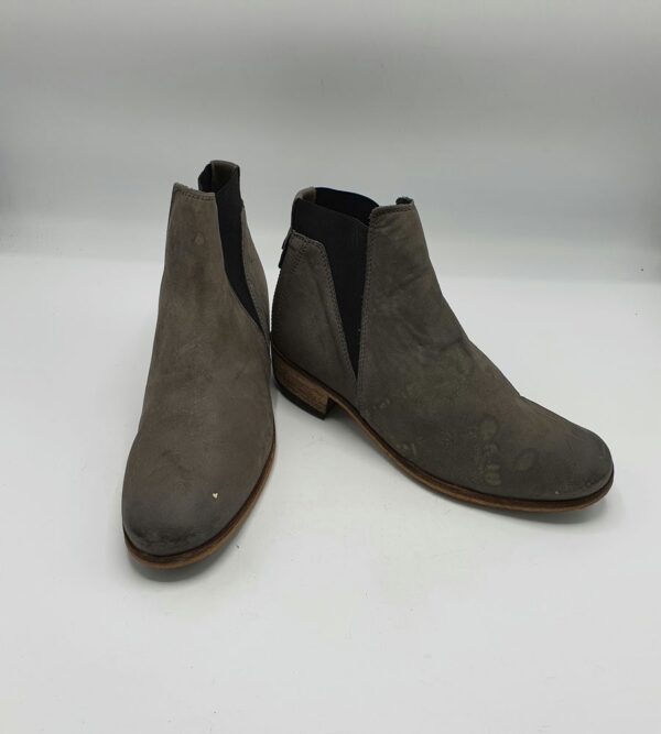 Botine dama  Haghe 39 piele , gri - imagine 1