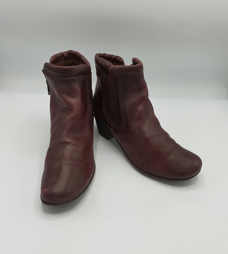 Ghete dama Gabor 38 piele , maro - imagine 1