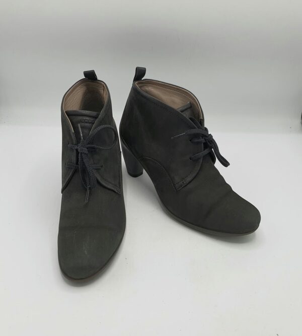 Botine dama Ecco 40 piele , negru - imagine 1
