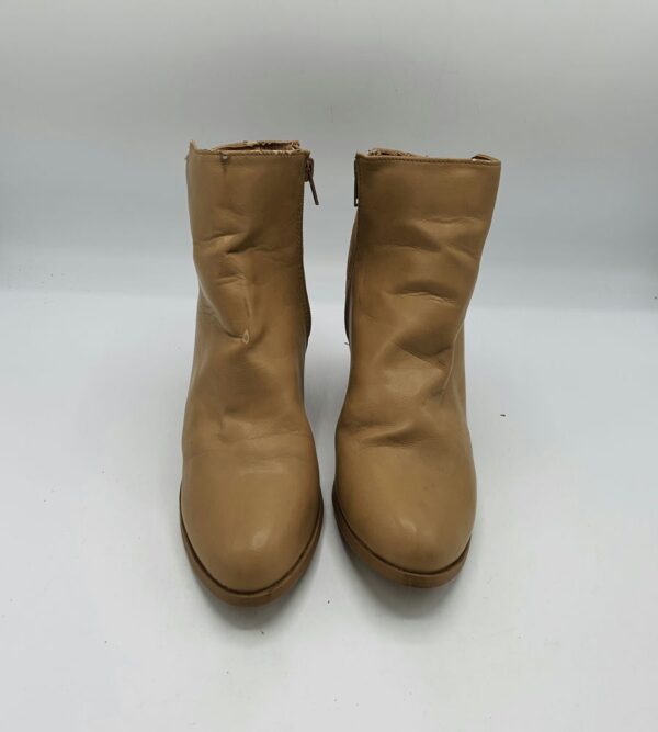 Botine dama Next 39 imitatie de piele , material textil , maro - imagine 2