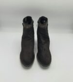 Botine dama 39 material textil , negru - imagine 2
