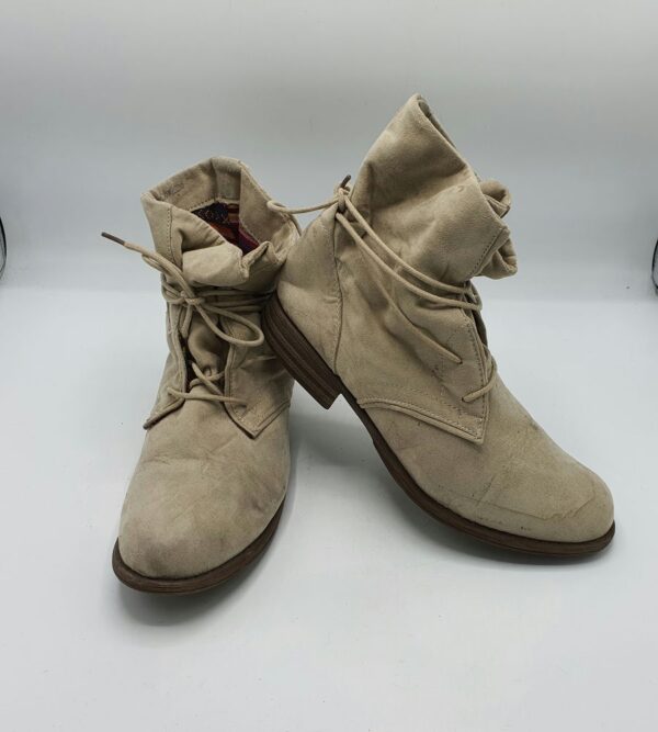 Botine dama  Street 40 material textil , bej - imagine 1