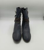Botine  dama Marco Tozzi 37 imitatie de piele , bleumarin - imagine 3