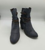 Botine  dama Marco Tozzi 37 imitatie de piele , bleumarin