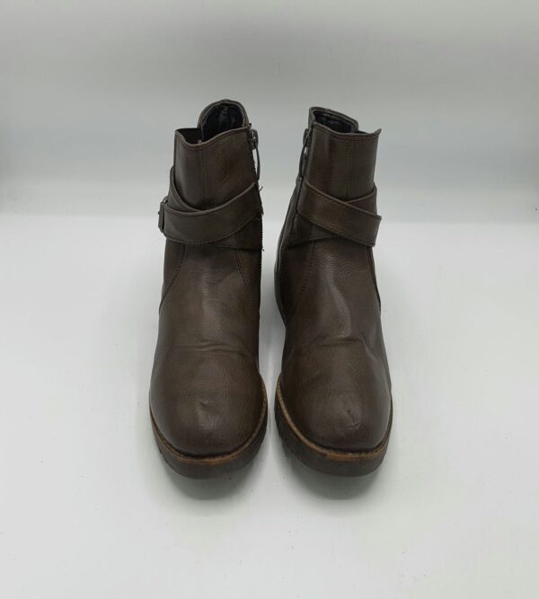 Botine dama Young Spirit 37 imitatie de piele , maro - imagine 4