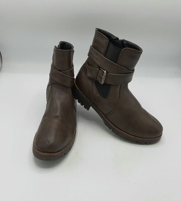 Botine dama Young Spirit 37 imitatie de piele , maro - imagine 1