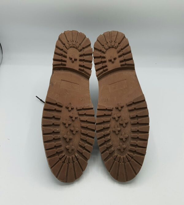 Ghete barbati  43 piele intoarsa , negru maro - imagine 2