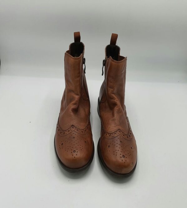 Botine dama 37.5 piele , maro - imagine 3