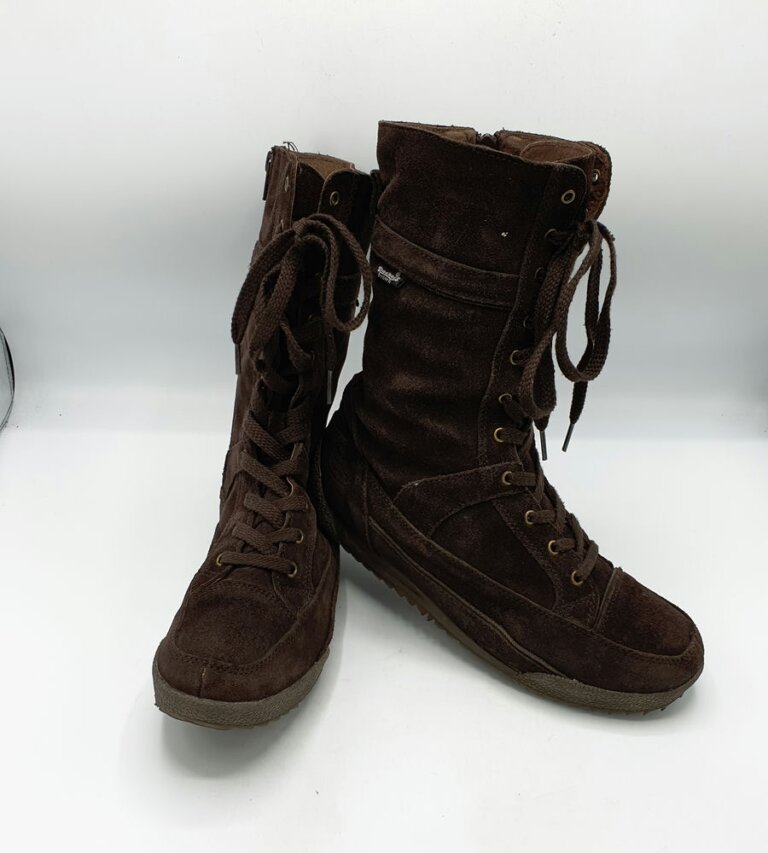 Cizme dama Dockers 40 piele intoarsa , maro - imagine 1