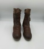 Botine  dama Relife 36 imitatie de piele , maro - imagine 3