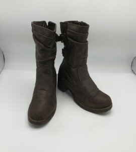 Cizme dama Rieker 38  imitatie de piele , maro (imblanite)