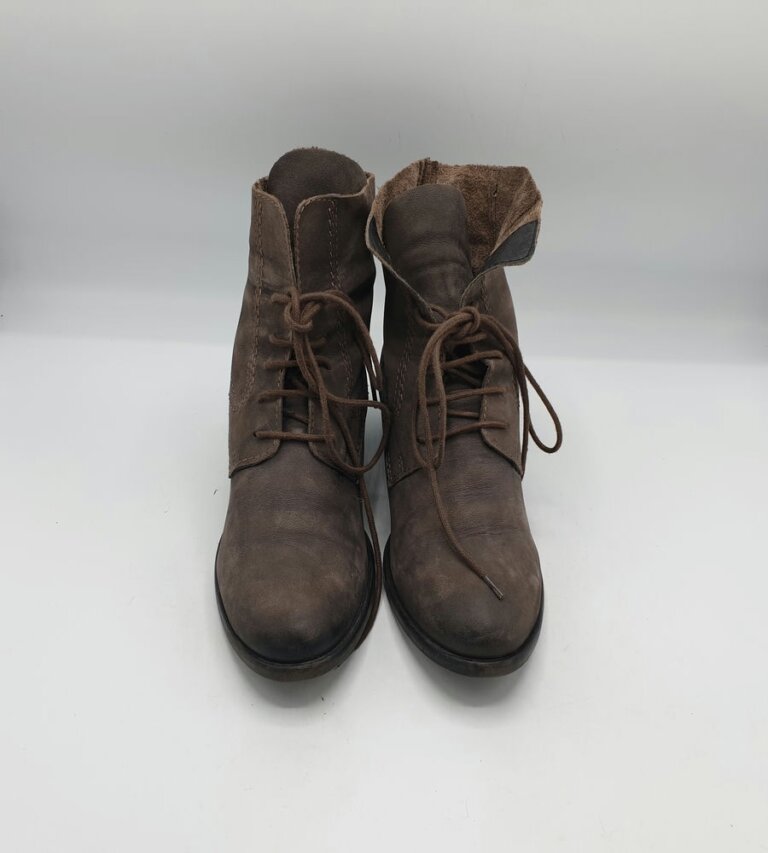 Botine  dama Tamaris 39 piele , maro negru - imagine 2
